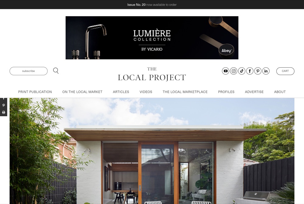 The Local Project feature on Pitch House