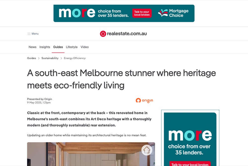 Realestate.com.au feature on Pitch House